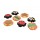 Pernute premium de podea moi colorate din plush pentru copii set de 8 buc